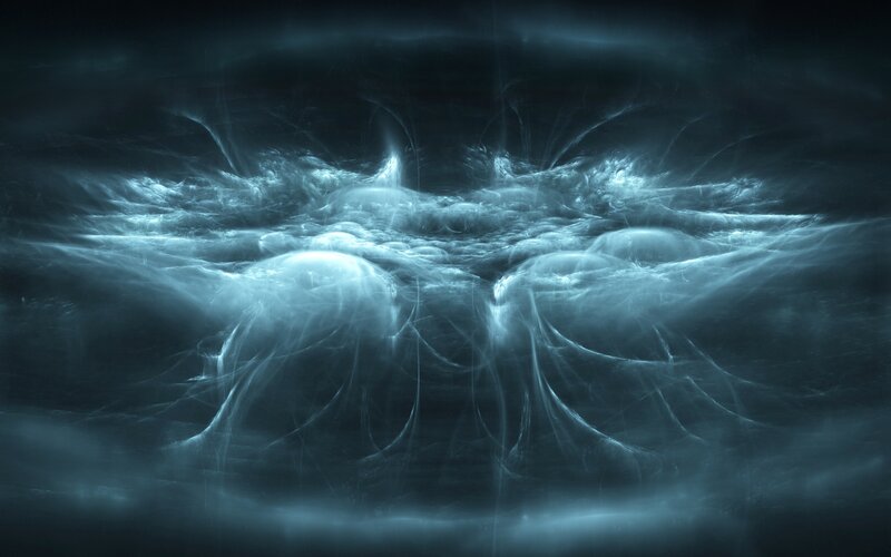 Abstract Light Formations — Blue