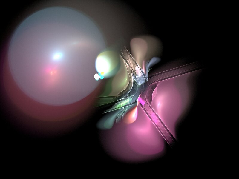 Abstract Light Forms — Pink