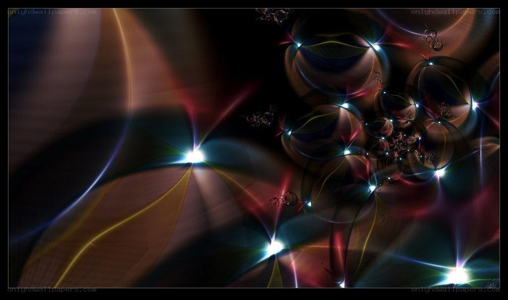 Abstract light fractal art