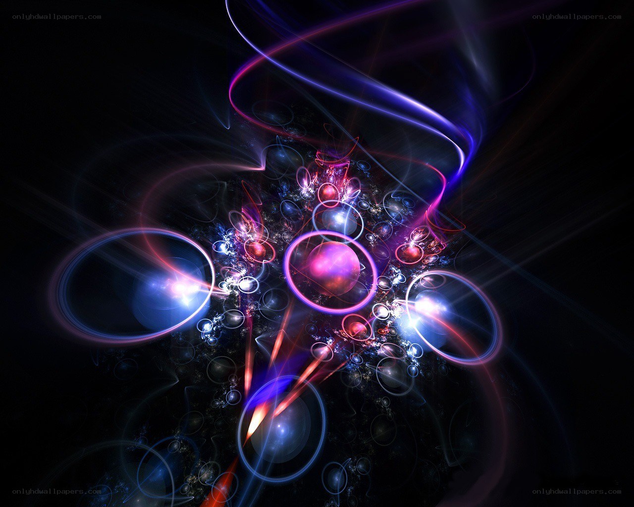 Abstract light fractal art