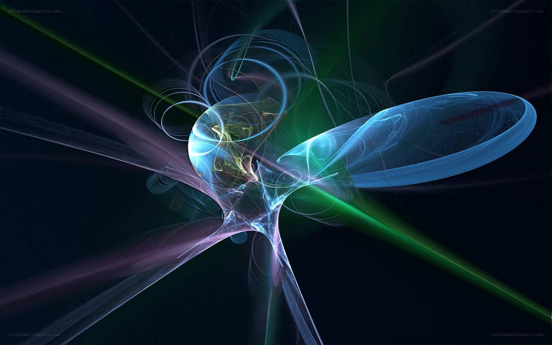 Abstract light fractal design