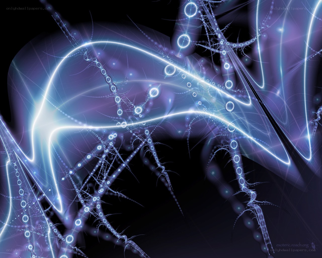 Abstract light fractal design