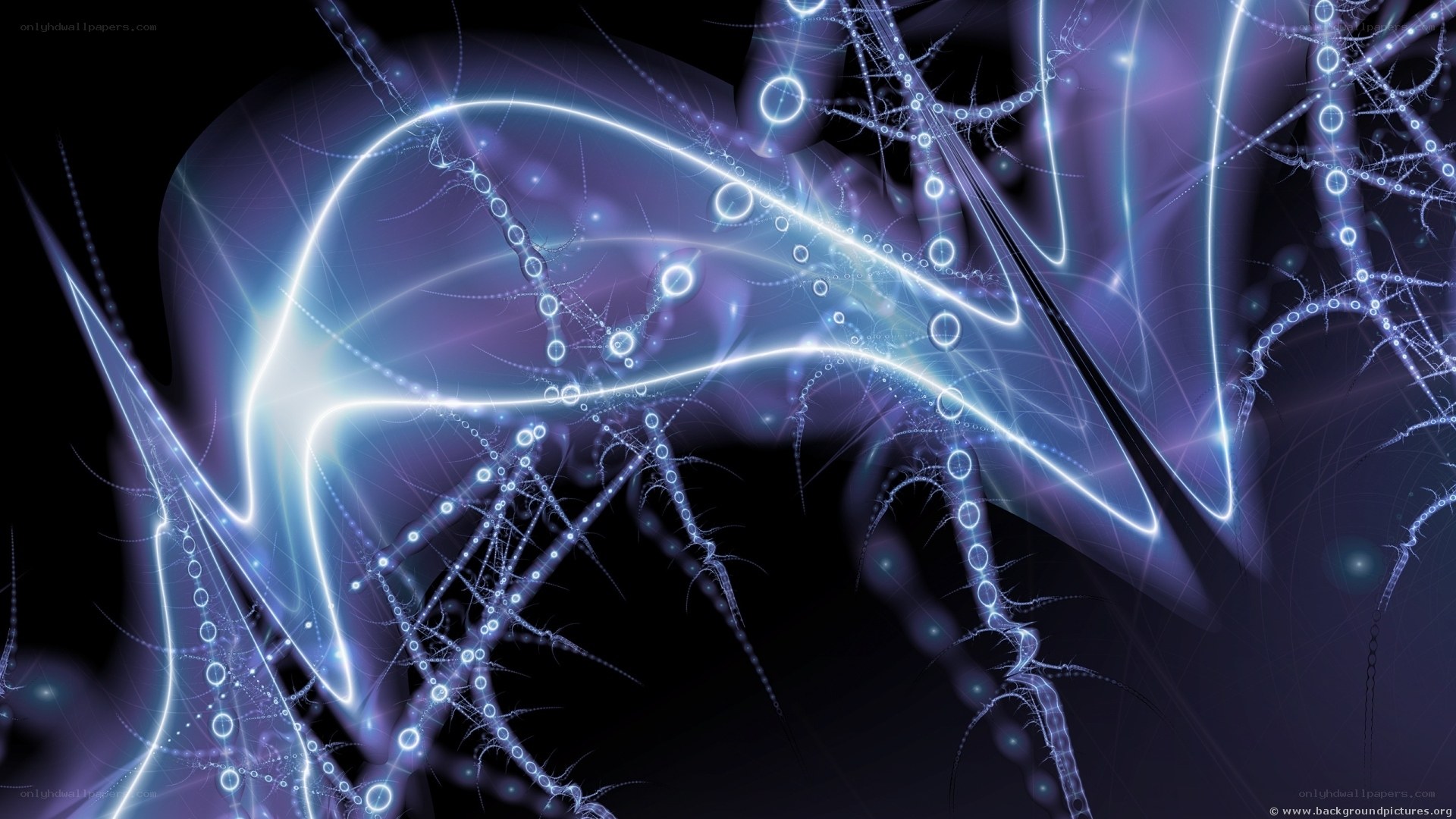 Abstract light fractal design