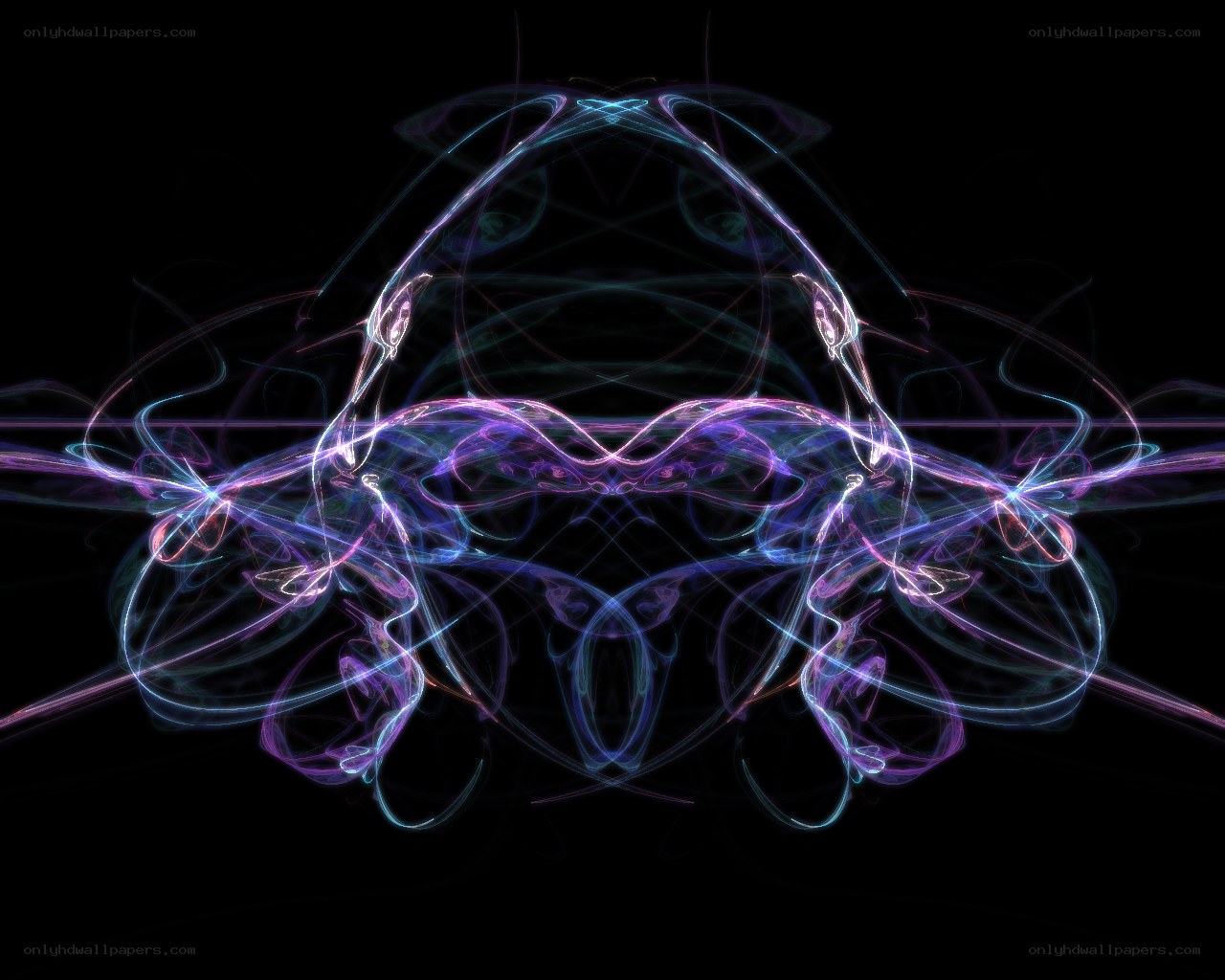 Abstract light fractal design