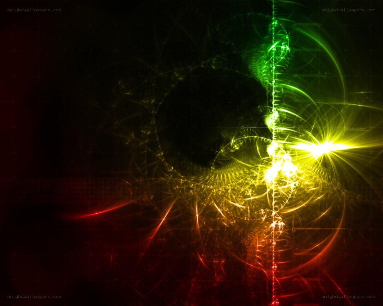 Abstract light fractal design