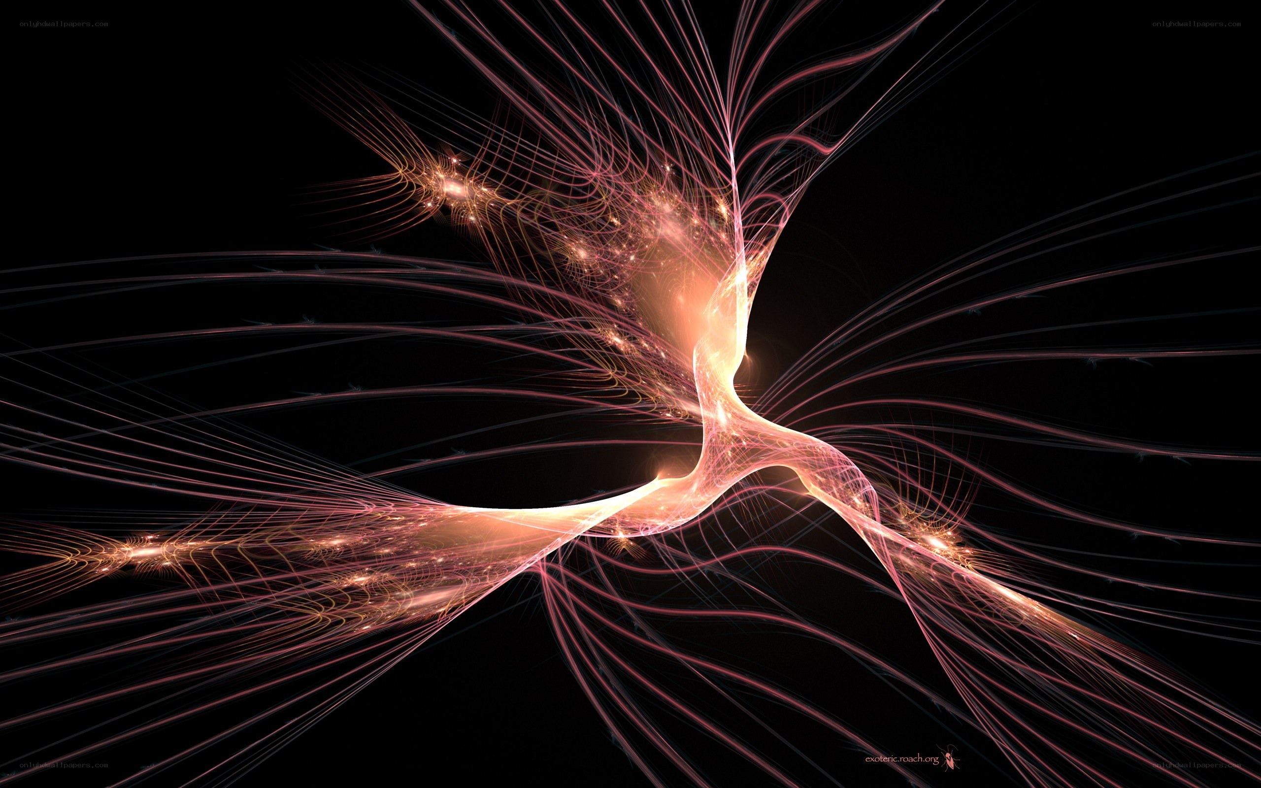 Abstract light fractal design