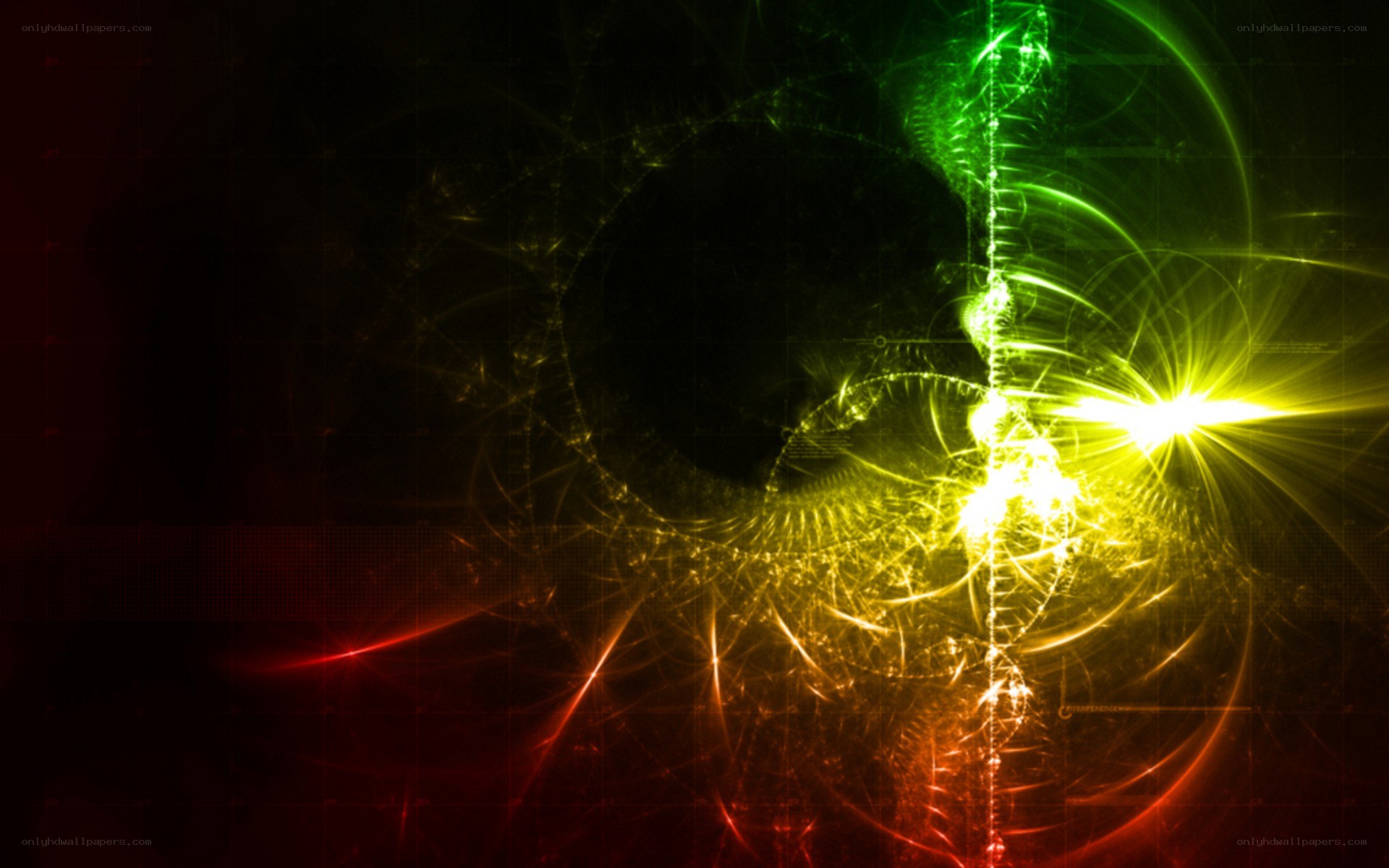 Abstract light fractal design