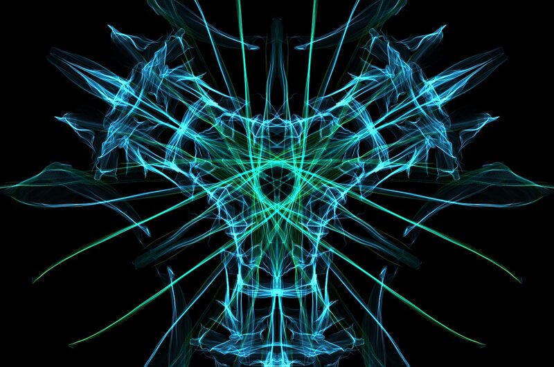 Abstract light fractal design
