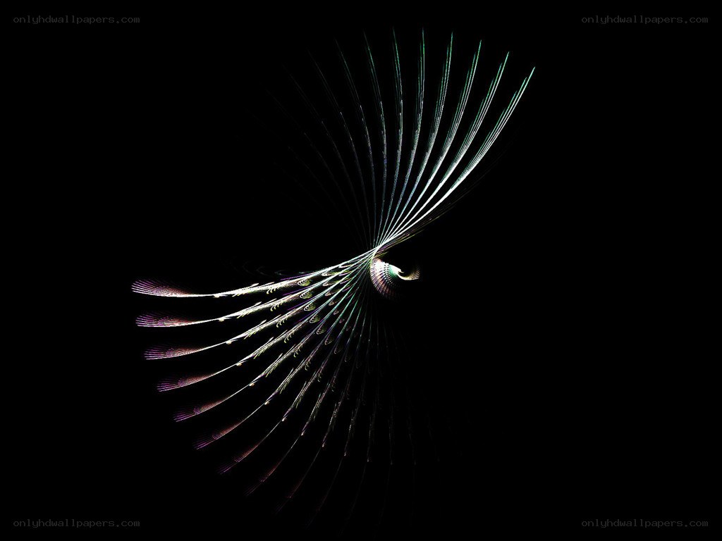 Abstract light fractal design