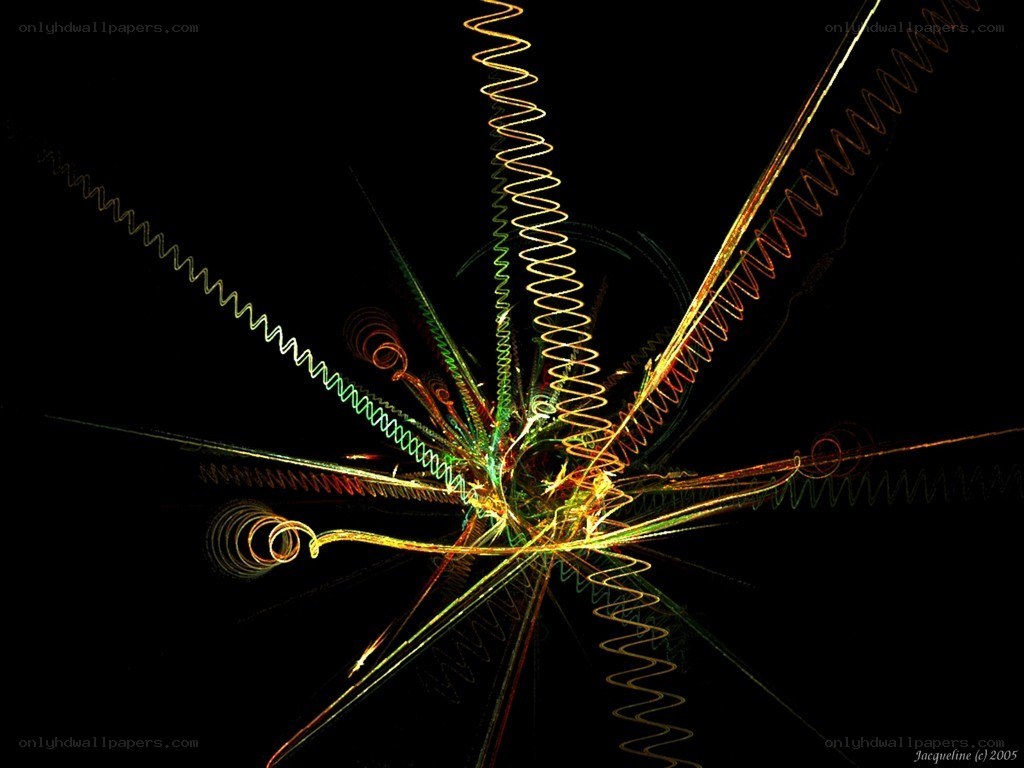 Abstract light fractal design