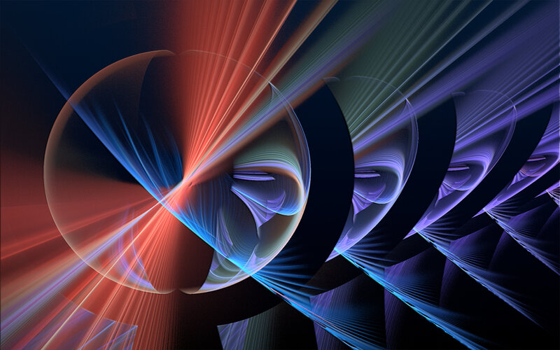 Abstract light fractal design