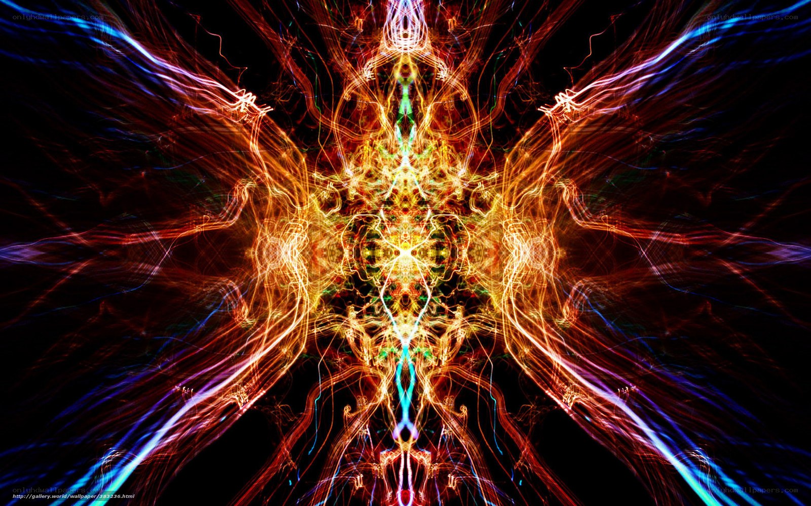 Abstract light fractal design
