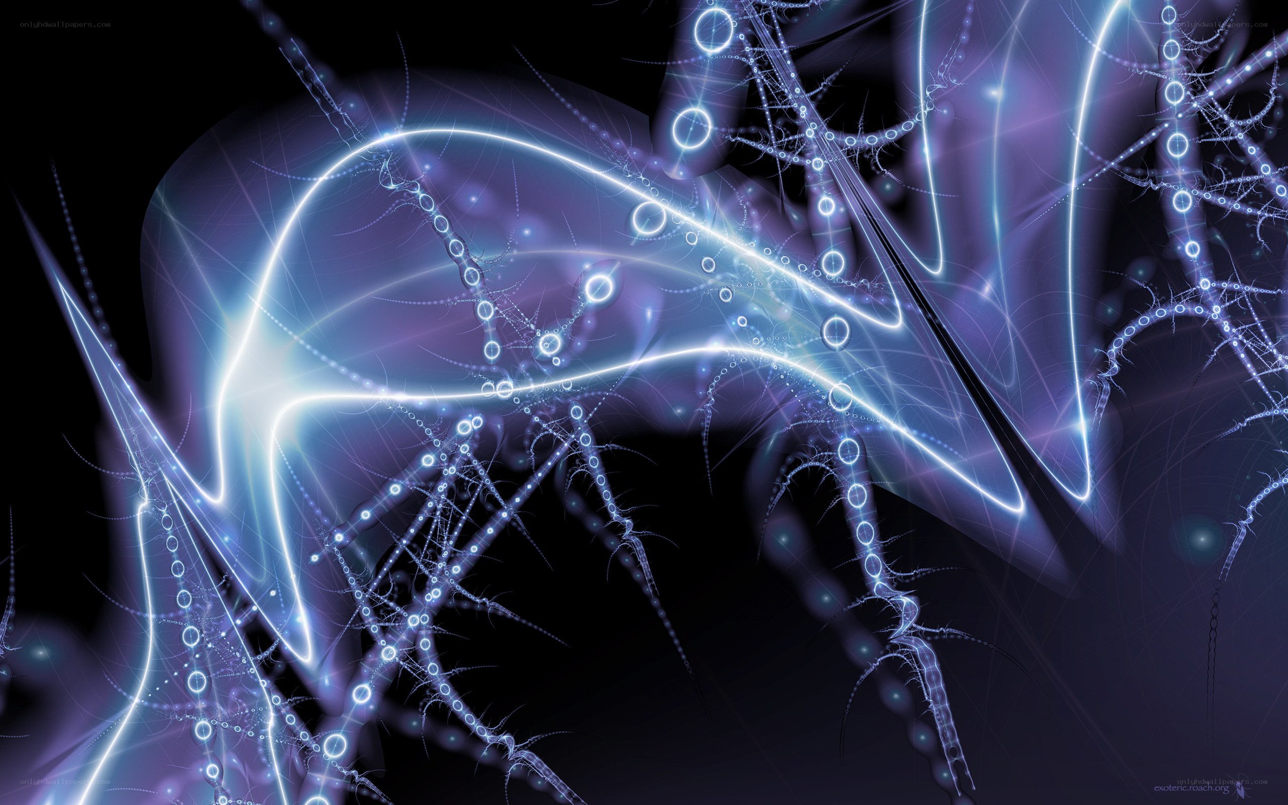 Abstract light fractal design