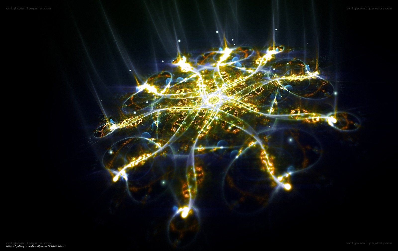 Abstract light fractal design