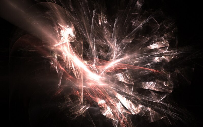 abstract light fractal explosion