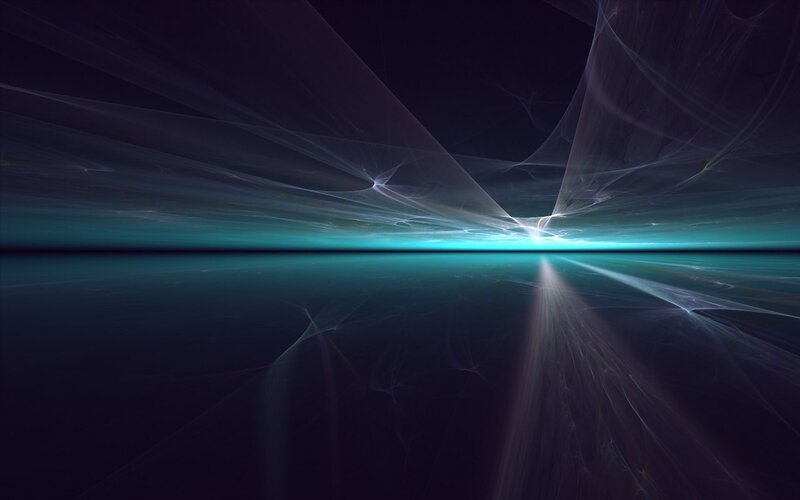abstract light fractal landscape