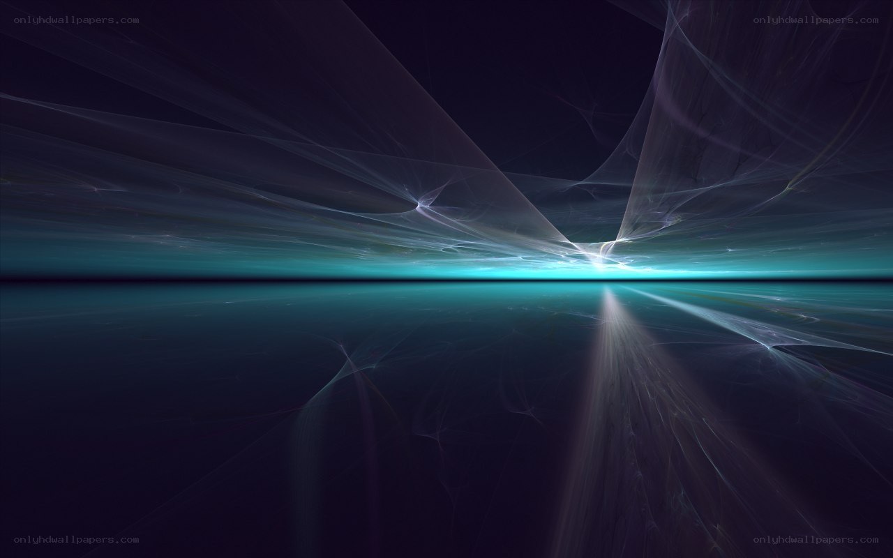abstract light fractal landscape