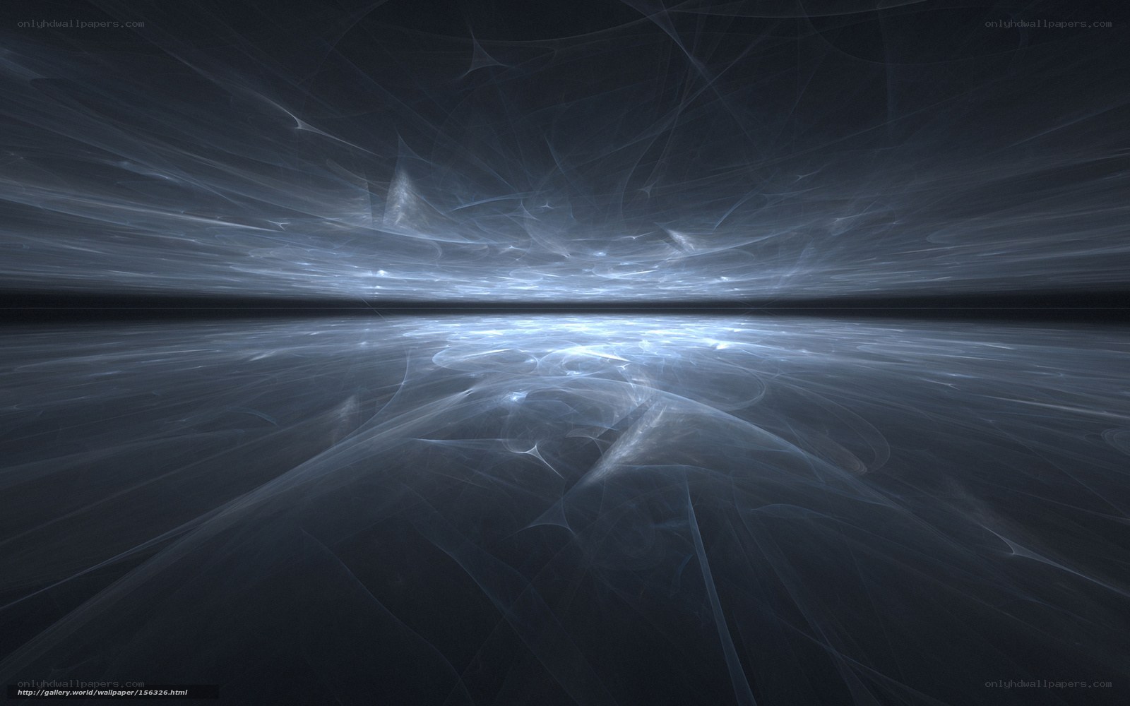 Abstract light fractal landscape