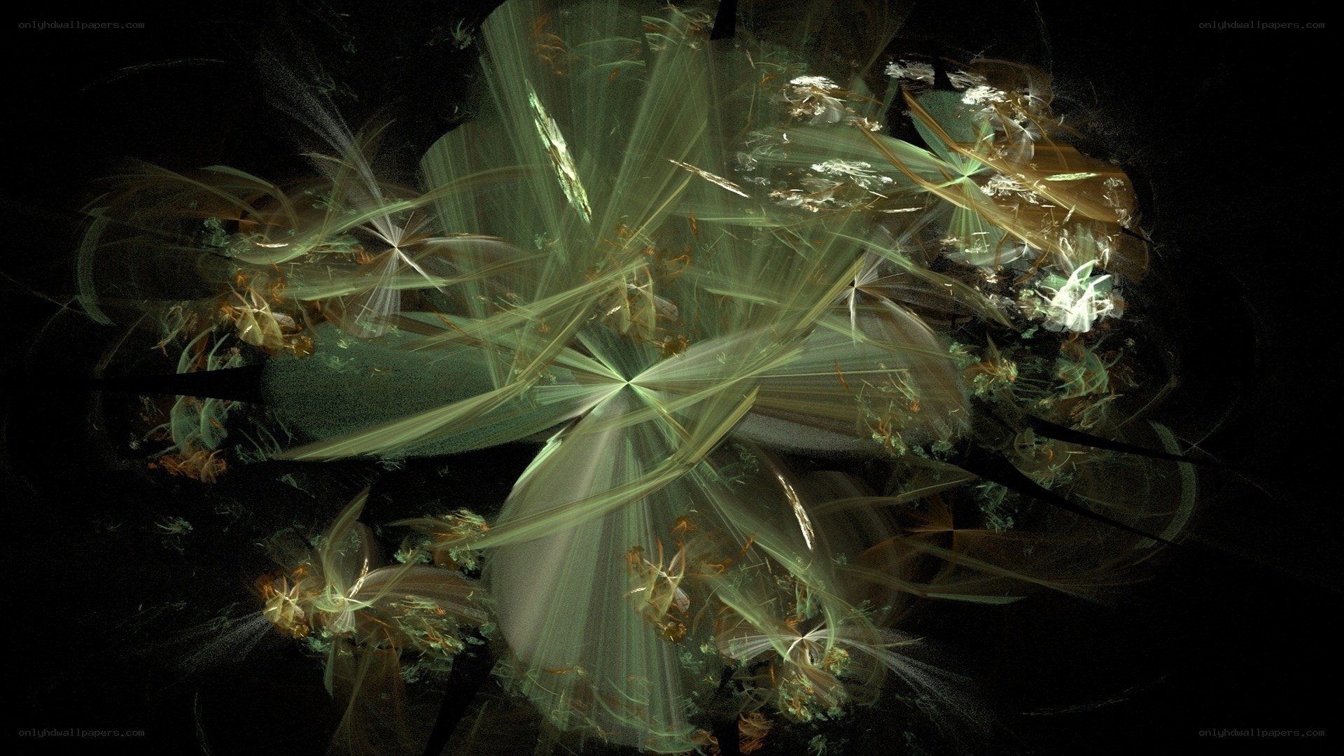 Abstract light fractal pattern