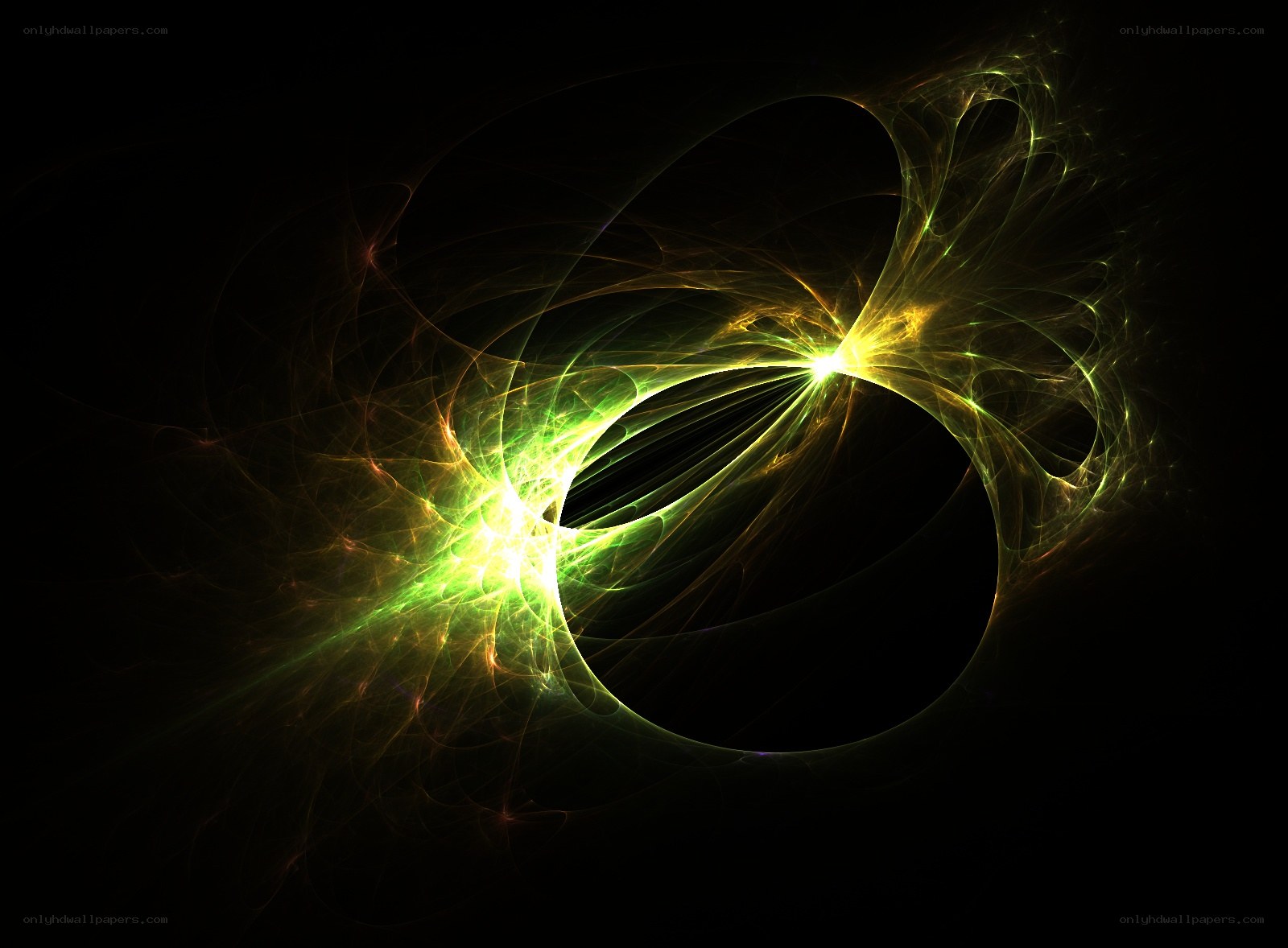 Abstract light fractal pattern