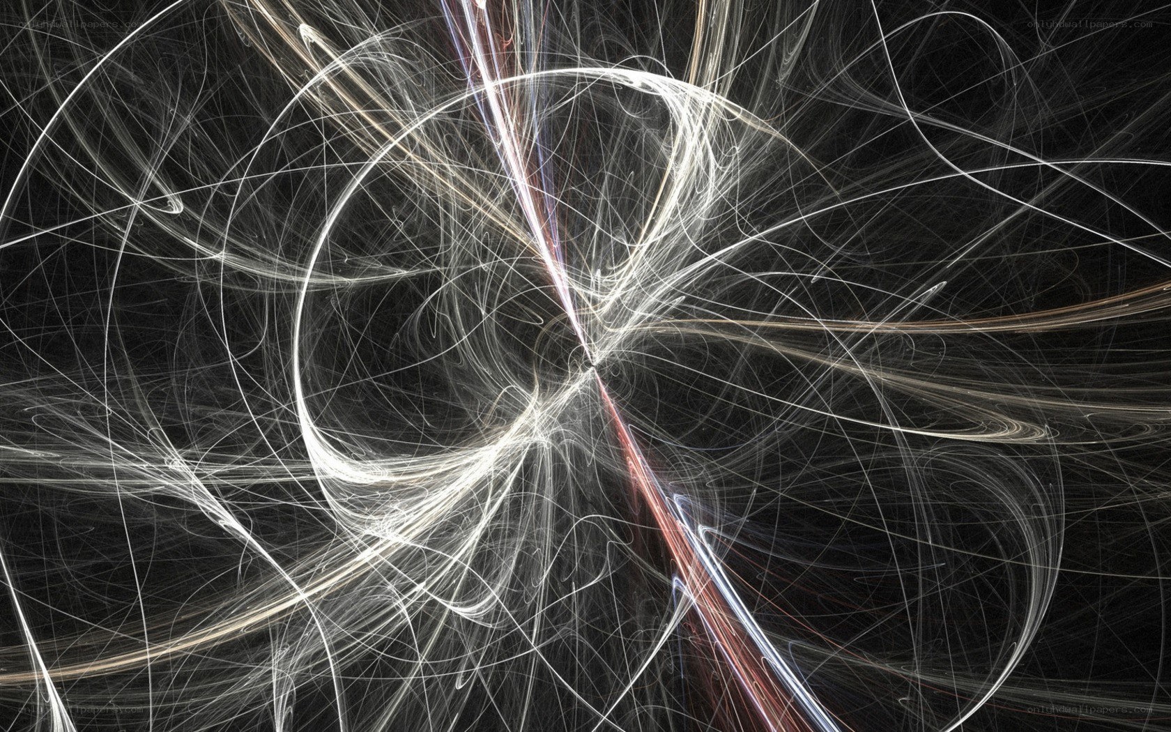 Abstract light fractal pattern