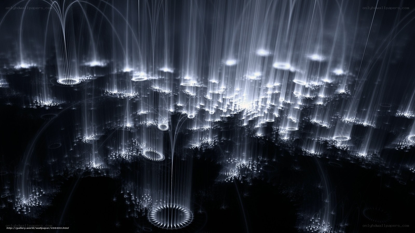 Abstract light fractal patterns