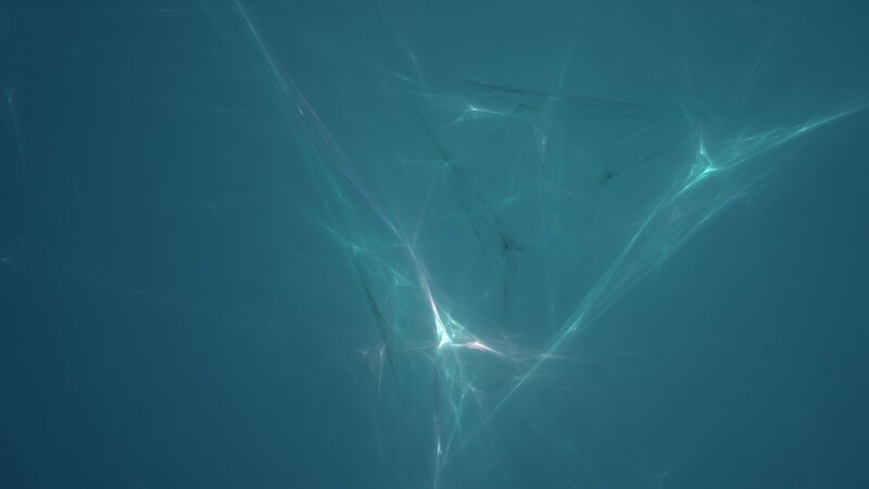 Abstract Light Fractal — Teal