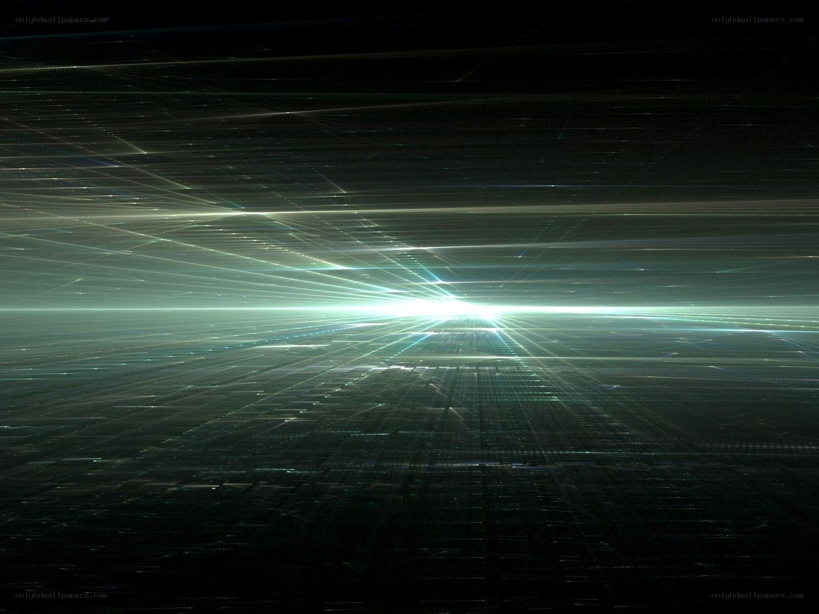 abstract light grid tunnel