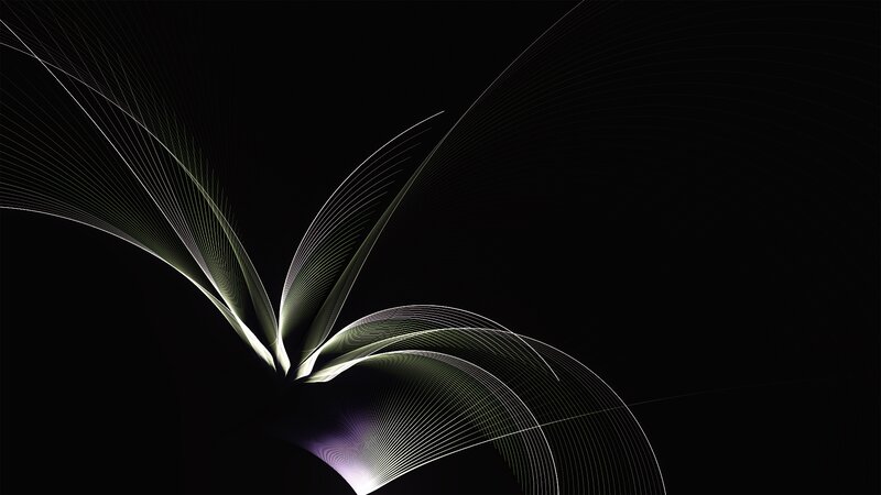 Abstract Light Lines — Black, Minimalist