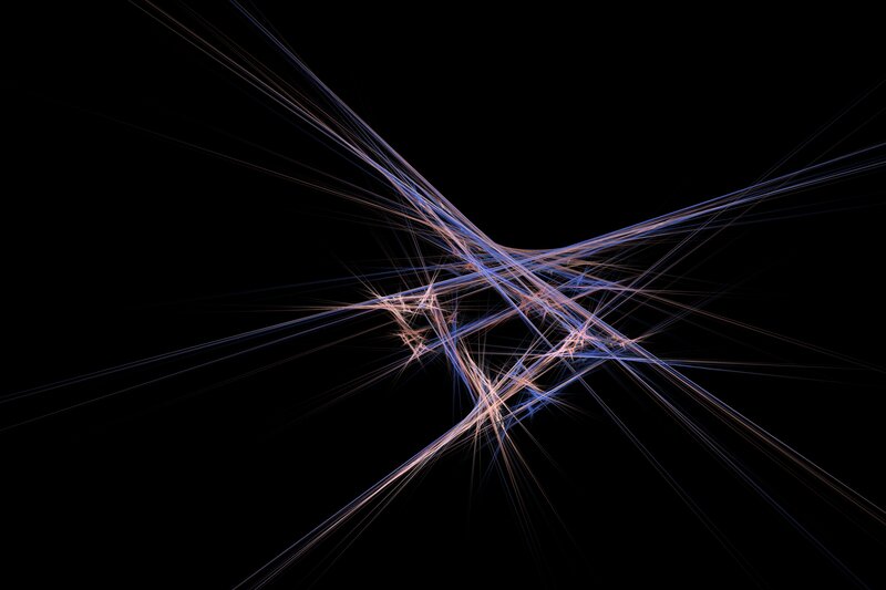 Abstract Light Lines — Blue, Dynamic, Dark Background