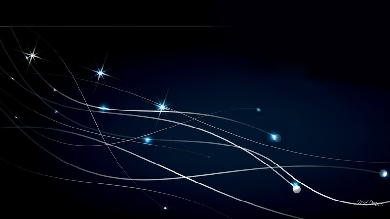 Abstract Light Lines — Blue
