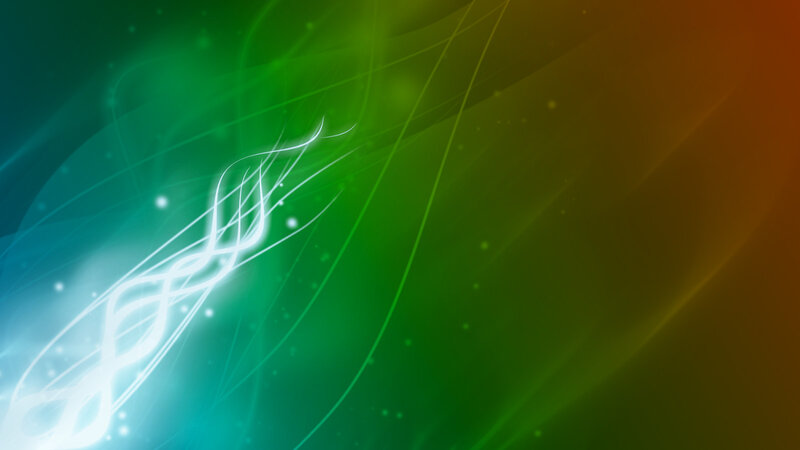 Abstract Light Lines — Green