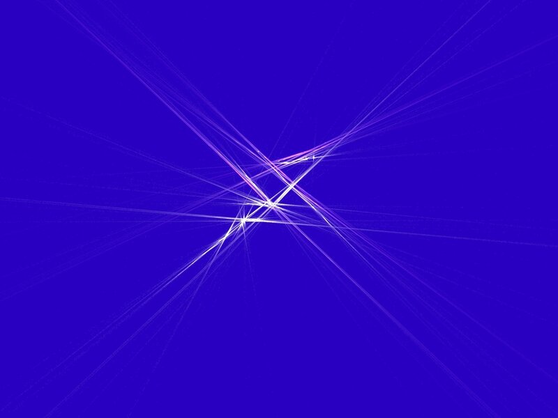 Abstract light lines on blue