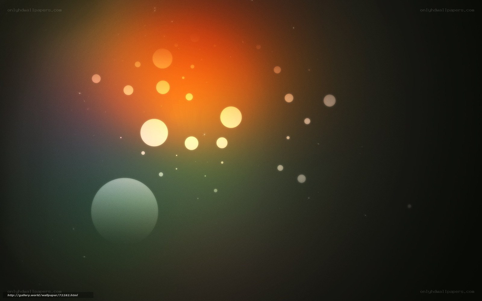 abstract light orbs