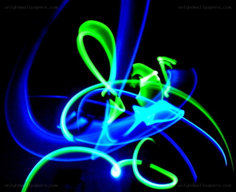 Abstract light painting art