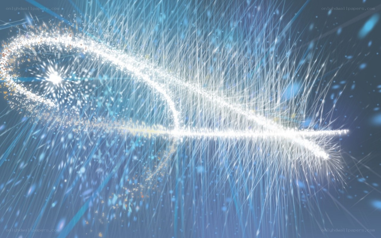 Abstract light particle animation