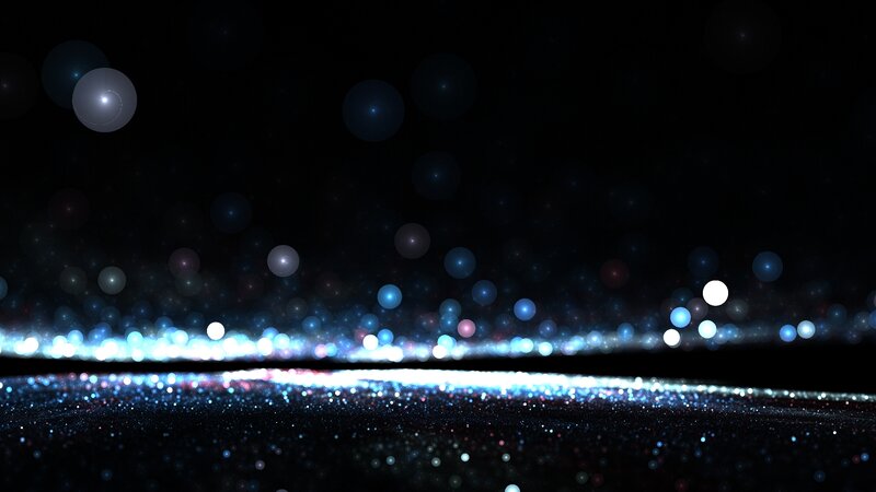 Abstract Light Particles — Black, Dreamy, Night