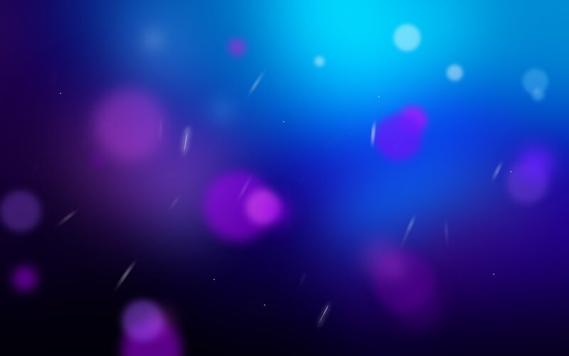 Abstract Light Particles — Blue, Dreamy