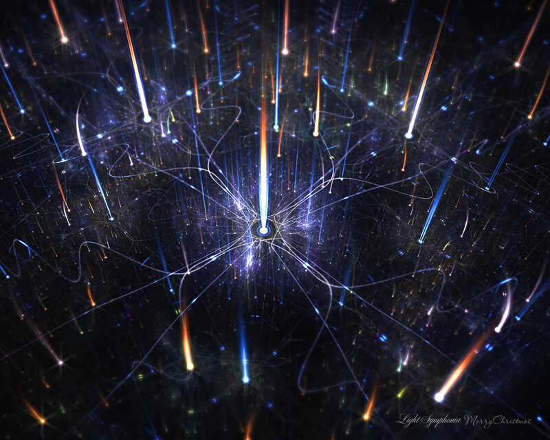 Abstract Light Particles — Blue, Dynamic