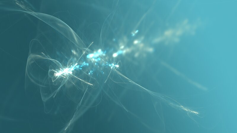 Abstract Light Particles — Blue, Ethereal