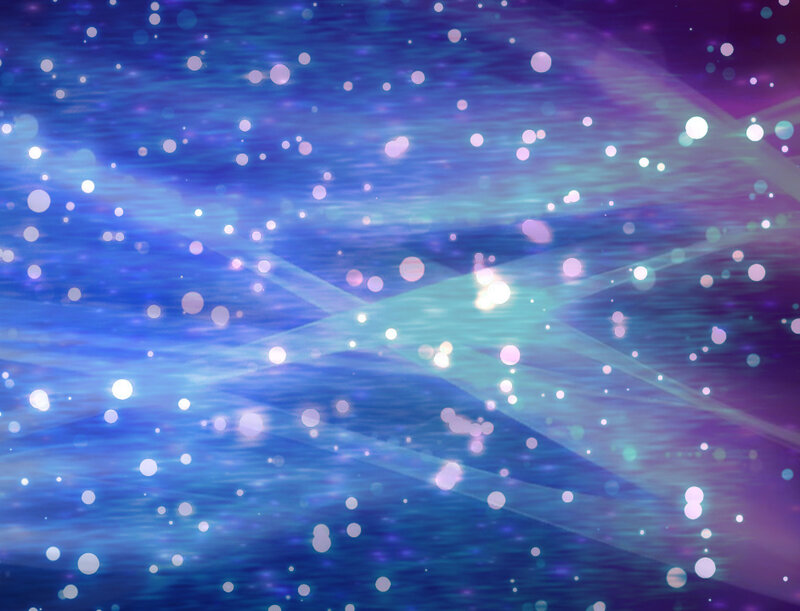 Abstract Light Particles — Blue