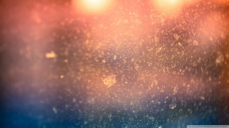Abstract Light Particles — Orange, Dramatic