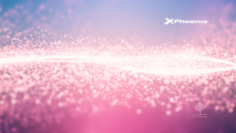 Abstract Light Particles — Pink