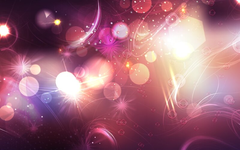 Abstract Light Particles — Purple, Energetic, Digital Art, Light Bursts, Glow