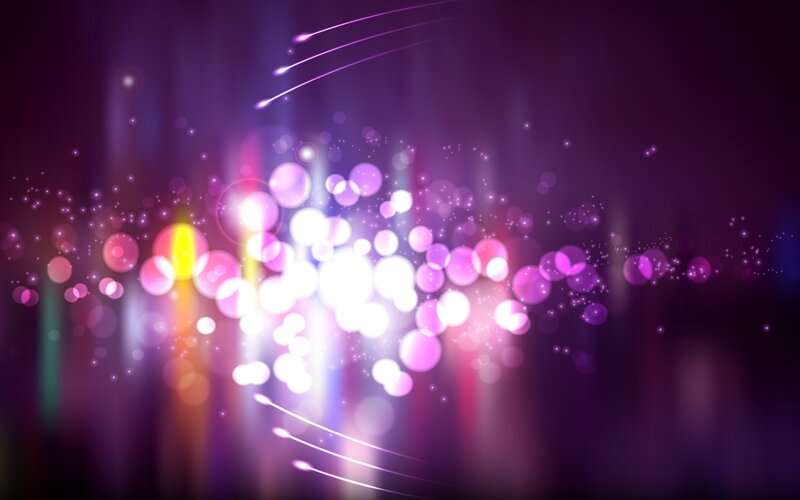 Abstract Light Particles — Purple, Energetic, Digital Art