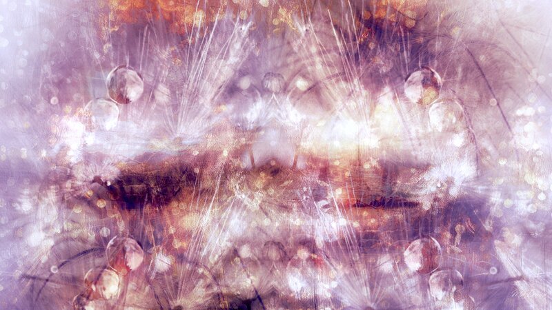 Abstract Light Particles — Purple, Ethereal, Digital Art