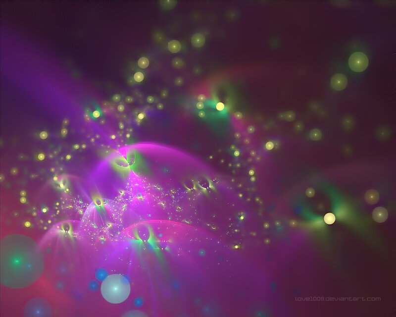 Abstract Light Particles — Purple, Ethereal