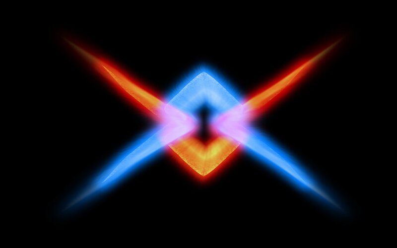 Abstract Light Pattern — Blue, Dramatic