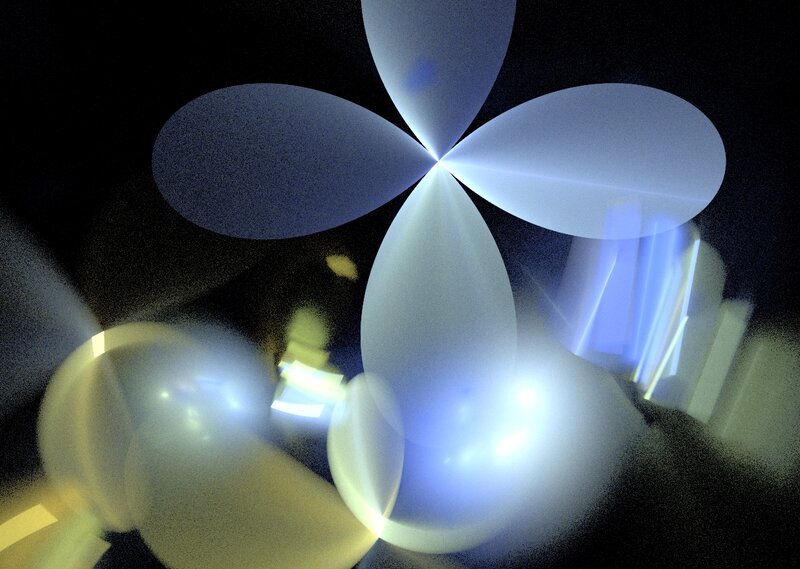 Abstract Light Pattern — Blue, Mysterious