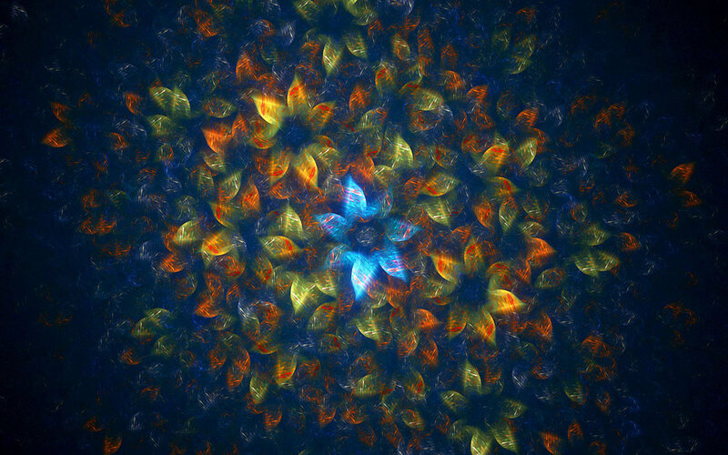 Abstract Light Pattern — Blue